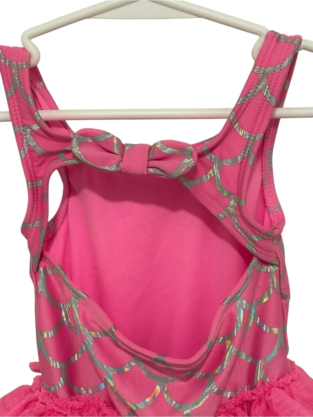2 One-piece Pink Ruffle Tutu One-Piece Swim Suits infant size 18 months